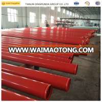 Red color plastic coated steel pipe/pe coating carbon steel pipe / tube